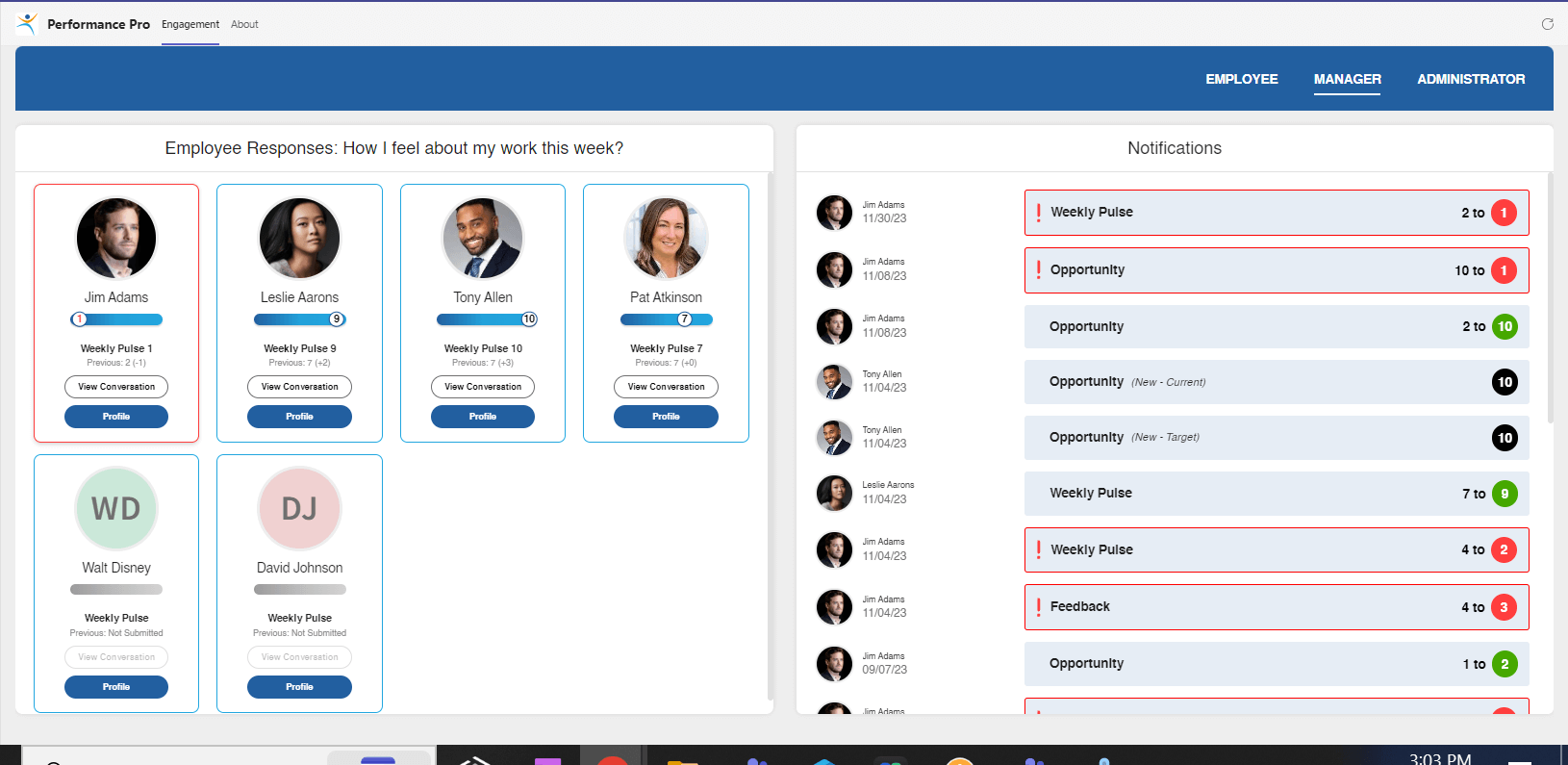 Manager Dashboard